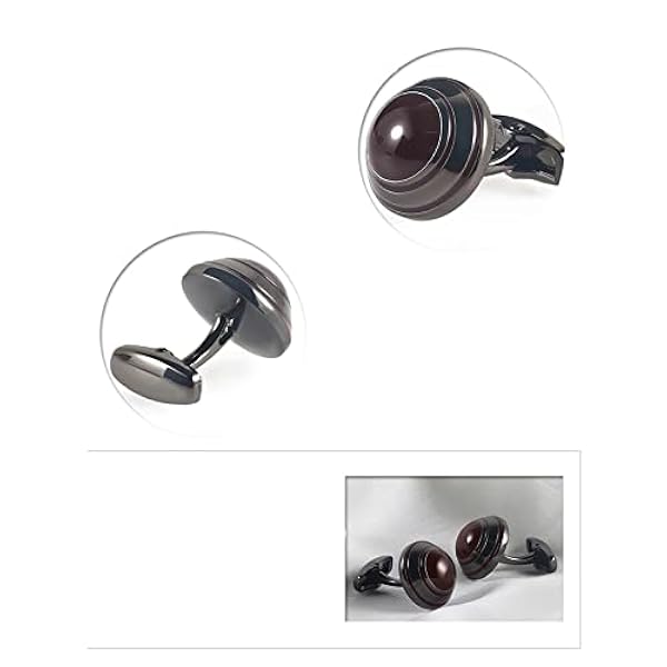 ZWEBY Manschettknappar män runda manschettknappar herr klassiska affärer fransk metall manschettknappar för bröllop affärer